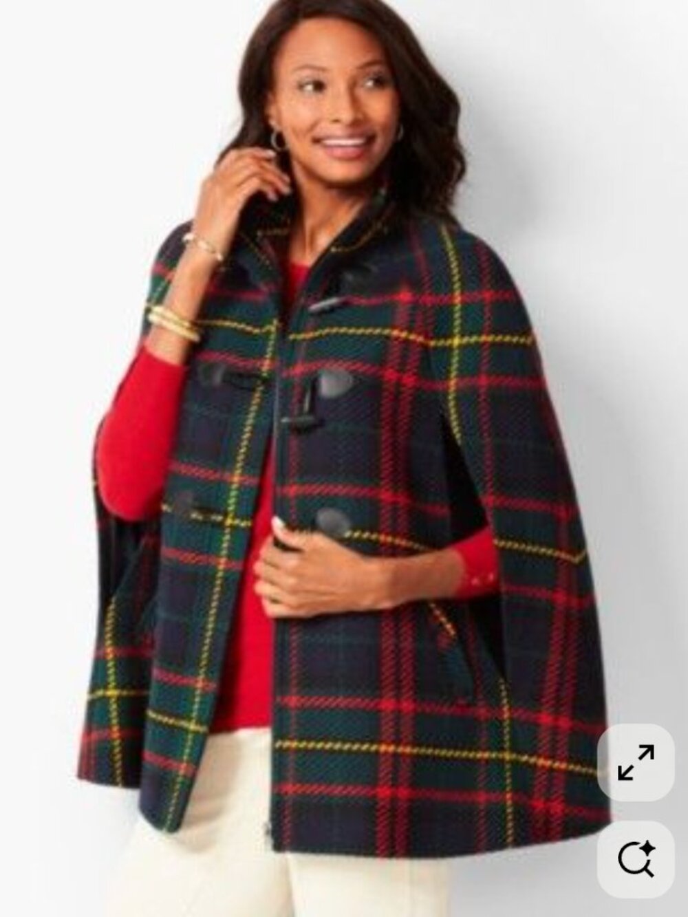 Talbots Winter Cape Coat Size XS